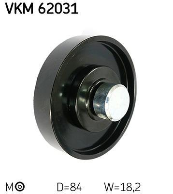 Rolo tensor da correia trapezoidal estriada SKF ref. VKM 62031